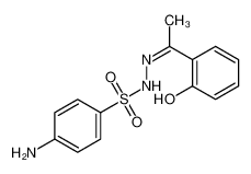 4-amino-N'-[(1E)-1-(6-oxocyclohexa-2,4-dien-1-ylidene)ethyl]benzenesulfonohydrazide 5448-77-1