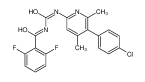 N-[[5-(4-chlorophenyl)-4,6-dimethylpyridin-2-yl]carbamoyl]-2,6-difluorobenzamide 84596-57-6