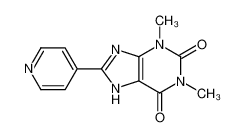 1,3-dimethyl-8-pyridin-4-yl-7H-purine-2,6-dione 1088-64-8