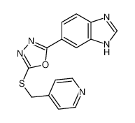 (9ci)-5-[5-[(4-吡啶甲基)硫代]-1,3,4-噁二唑-2-基]-1H-苯并咪唑