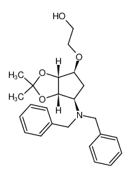 1383715-57-8 2-[[(3aR,4S,6R,6aS)-6-(N,N-dibenzylamino)-2,2-dimethyltetrahydro-3aH-cyclopenta[d][1,3]dioxol-4-yl]oxy]ethanol