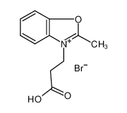 3-(2-methyl-1,3-benzoxazol-3-ium-3-yl)propanoic acid,bromide 68123-42-2