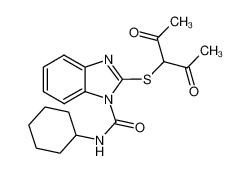 2-[(1-乙酰基-2-氧代丙基)硫]-N-环己基-1H-苯并咪唑-1-甲酰胺