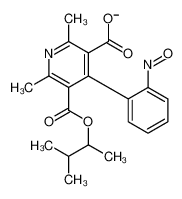 2,6-dimethyl-5-(3-methylbutan-2-yloxycarbonyl)-4-(2-nitrosophenyl)pyridine-3-carboxylate 87375-91-5