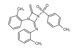 2763-83-9 1-(toluene-4-sulfonyl)-3-o-tolyl-4-o-tolylimino-[1,3]diazetidine-2-thione