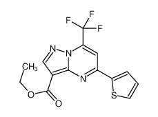 Ethyl 5-(2-thienyl)-7-(trifluoromethyl)pyrazolo[1,5-a]pyrimidine- 3-carboxylate