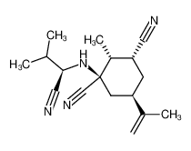 155385-84-5 spectrum, (-)-1-<(1-cyano-2-methylpropyl)amino>-2R-methyl-5R-(1-methylethenyl)-cyclohexane-1R,3R-dicarbonitrile