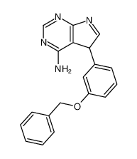 5-(3-phenylmethoxyphenyl)-5H-pyrrolo[2,3-d]pyrimidin-4-amine 475489-37-3