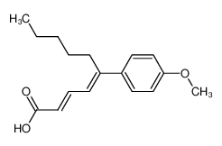 (E,E)-5-(4-methoxyphenyl)-2,4-decadienoic acid 120554-38-3