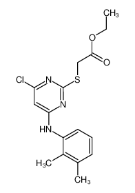 54061-62-0 spectrum, [4-chloro-6-(2,3-dimethyl-anilino)-pyrimidin-2-ylsulfanyl]-acetic acid ethyl ester