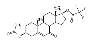 3821-65-6 spectrum, 3β-Acetoxy-17α-methyl-17β-trifluoracetoxy-androst-5-en-7-on