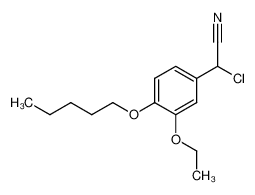 α-chloro-α-(3-ethoxy-4-pentyloxyphenyl) acetonitrile 79714-30-0