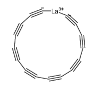 158367-68-1 structure, C16H2La+