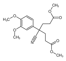 61330-09-4 dimethyl 4-cyano-4-(3,4-dimethoxyphenyl)heptanedioate