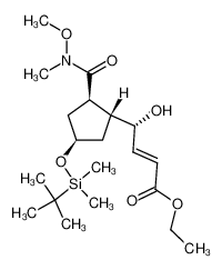 457100-56-0 ethyl (E)-(S)-4-[(1R,2R,4R)-4-(tert-butyldimethylsilyloxy)-2-(methoxymethylcarbamoyl)cyclopentyl]-4-hydroxybut-2-enoate