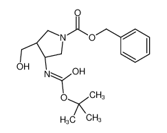 benzyl (3R,4R)-3-(hydroxymethyl)-4-[(2-methylpropan-2-yl)oxycarbonylamino]pyrrolidine-1-carboxylate 1375064-58-6