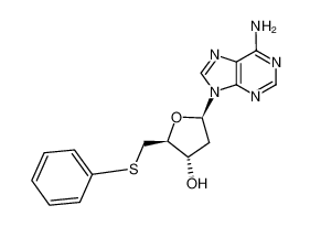 (2S,3S,5R)-5-(6-amino-9H-purin-9-yl)-2-((phenylthio)methyl)tetrahydrofuran-3-ol 108906-82-7