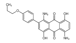 78536-01-3 1,5-diamino-4,8-dihydroxy-2-(4-propoxyphenyl)anthracene-9,10-dione