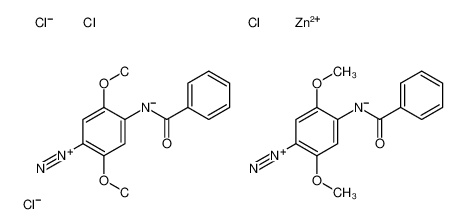 zinc,4-benzamido-2,5-dimethoxybenzenediazonium,tetrachloride 55663-99-5