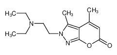 88550-10-1 2-[2-(diethylamino)ethyl]-3,4-dimethylpyrano[2,3-c]pyrazol-6-one