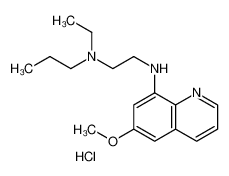 N'-ethyl-N-(6-methoxyquinolin-8-yl)-N'-propylethane-1,2-diamine,hydrochloride 6324-26-1