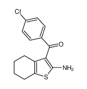 (2-amino-4,5,6,7-tetrahydro-1-benzothiophen-3-yl)-(4-chlorophenyl)methanone 40312-34-3