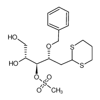 135663-56-8 spectrum, Methanesulfonic acid (1S,2R)-2-benzyloxy-1-((R)-1,2-dihydroxy-ethyl)-3-[1,3]dithian-2-yl-propyl ester