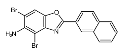 4,6-dibromo-2-naphthalen-2-yl-1,3-benzoxazol-5-amine 637303-05-0