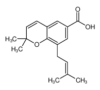 2,2-dimethyl-8-(3-methylbut-2-enyl)chromene-6-carboxylic acid 151731-50-9