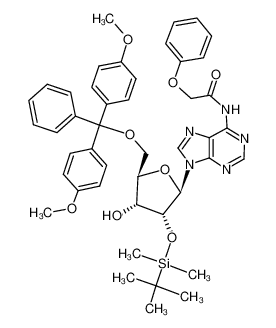 121058-83-1 structure, C45H51N5O8Si