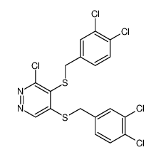 3-chloro-4,5-bis[(3,4-dichlorophenyl)methylsulfanyl]pyridazine 5273-31-4