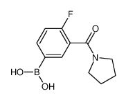 (4-Fluoro-3-(pyrrolidine-1-carbonyl)phenyl)boronic acid 874219-31-5