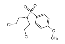 4-methoxy-benzenesulfonic acid-[bis-(2-chloro-ethyl)-amide] 86357-59-7