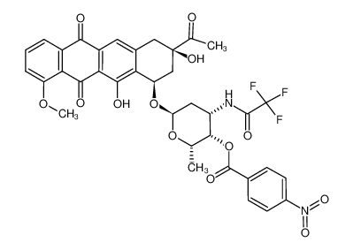 115043-56-6 spectrum, (-)-4'-O-p-nitrobenzoyl-3'-N-trifluoroacetyl-7,9-bis-epi-11-deoxydaunomycin