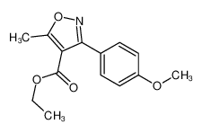 Ethyl 3-(4-methoxyphenyl)-5-methyl-1,2-oxazole-4-carboxylate 495417-31-7