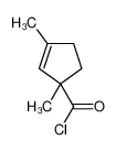 1,3-dimethylcyclopent-2-ene-1-carbonyl chloride 84884-05-9
