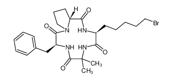 cyclo(-L-7-bromo-Ahp-Aib-L-Phe-D-Pro-) 1000593-27-0