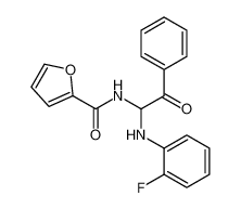 N-[1-(2-fluoroanilino)-2-oxo-2-phenylethyl]furan-2-carboxamide 5535-11-5