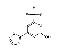 4-thiophen-2-yl-6-(trifluoromethyl)-1H-pyrimidin-2-one 67804-95-9