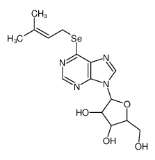 2-(hydroxymethyl)-5-(6-((3-methylbut-2-en-1-yl)selanyl)-9H-purin-9-yl)tetrahydrofuran-3,4-diol