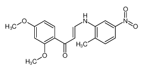 (Z)-1-(2,4-dimethoxyphenyl)-3-(2-methyl-5-nitroanilino)prop-2-en-1-one 5851-36-5