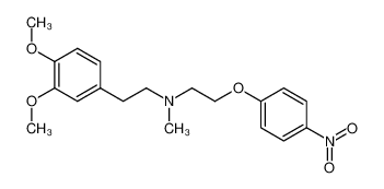 174771-36-9 1-(4-nitrophenoxy)-2-[N-(3,4-dimethoxyphenethyl)-N-methylamino]ethane