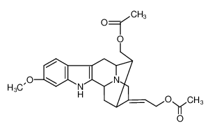 23173-03-7 spectrum, 17,18-diacetoxy-11-methoxy-sarpagane