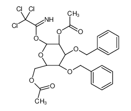 [(2R,3R,4S,5S,6R)-5-acetoxy-3,4-dibenzyloxy-6-(2,2,2-trichloroeth animidoyl)oxy-tetrahydropyran-2-yl]methyl acetate 197649-28-8