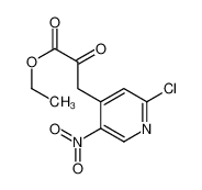 ethyl 3-(2-chloro-5-nitropyridin-4-yl)-2-oxopropanoate 800401-66-5