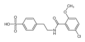4-[2-[(5-氯-2-甲氧基苯甲酰基)氨基]乙基]苯磺酸