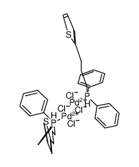 944456-65-9 structure, C38H40Cl4P2Pd2S2