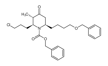 197841-64-8 spectrum, (2S,3S,6R)-6-(4-Benzyloxy-butyl)-2-(3-chloro-propyl)-3-methyl-4-oxo-piperidine-1-carboxylic acid benzyl ester