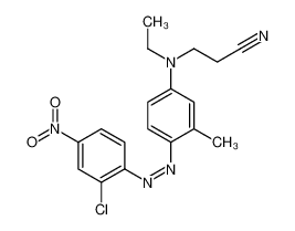 3-[{4-[(E)-(2-Chloro-4-nitrophenyl)diazenyl]-3-methylphenyl}(ethy l)amino]propanenitrile 12223-38-0