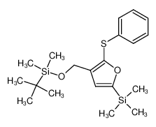 89861-11-0 tert-butyldimethyl((2-(phenylthio)-5-(trimethylsilyl)furan-3-yl)methoxy)silane